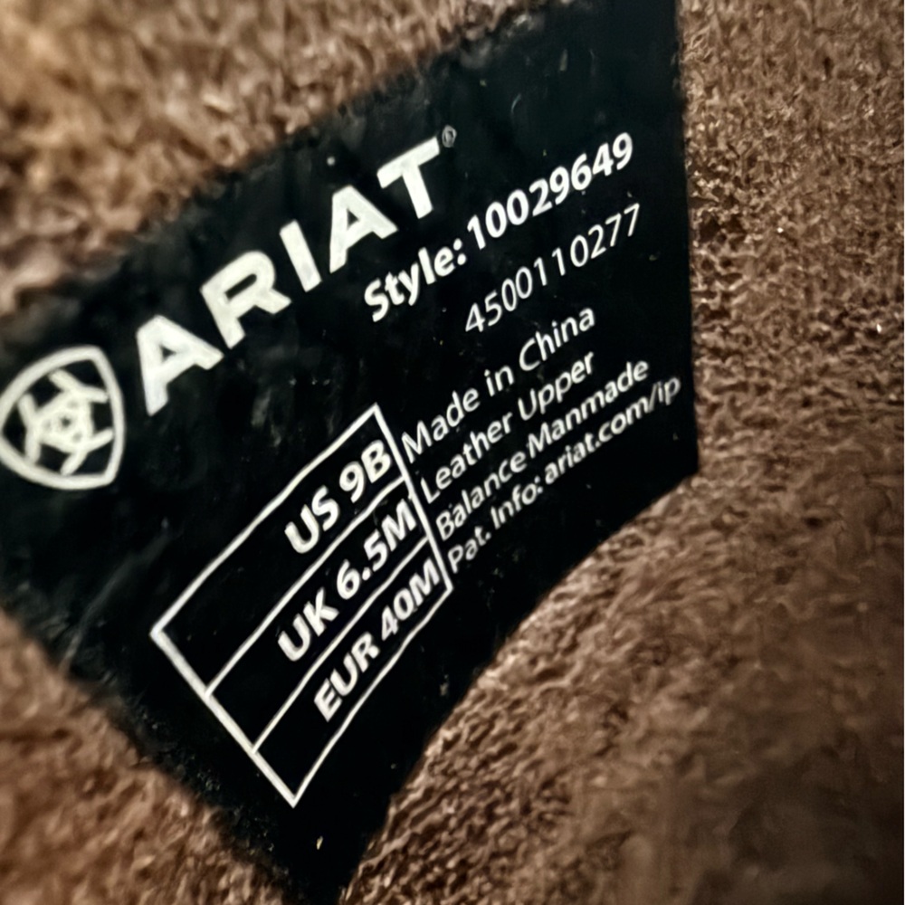 Ariat Breakout Western Boots Rustic Brown Leather Size 9 Like New - Picture 7 of 9